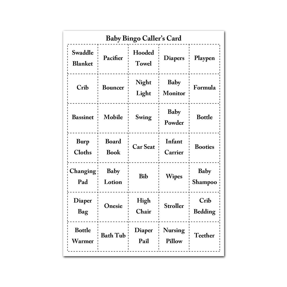 InvitationHouse Blue Baby Feet Baby Shower Bingo Cards - Prefilled - Set of 24…