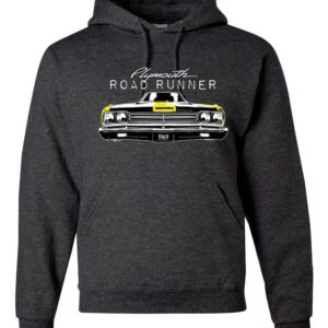 Wild Bobby 1971 Hot Rod Racing Cars and Trucks Unisex Graphic Hoodie Sweatshirt, Heather Black, X-Large