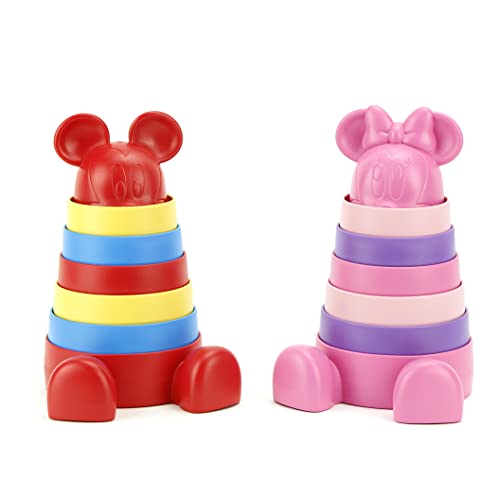 Green Toys Disney Baby Exclusive - Mickey Mouse Stacker, Red