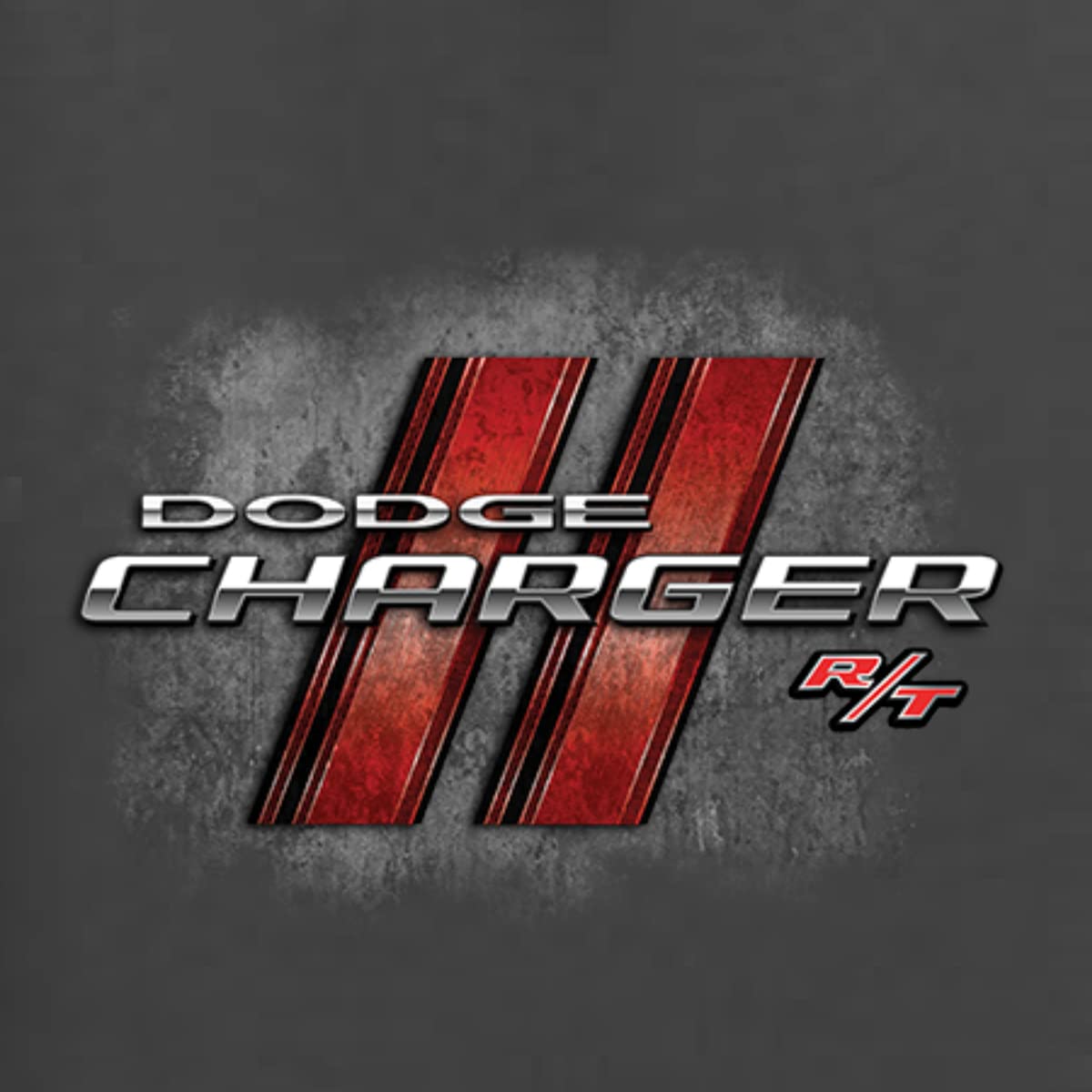 Dodge Charger R/T Classic Retro Racing Logo Emblem Cars and Trucks Men's Graphic T-Shirt, Charcoal, XX-Large