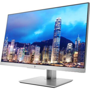 HP EliteDisplay E273 27 Inch LED Backlit Monitor 2-Pack Bundle with Fully Adjustable Desk Mount Monitor Stand