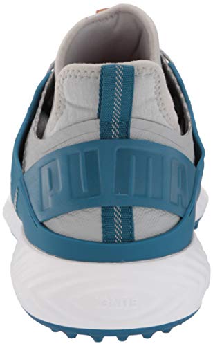 Puma Men's Ignite Pwradapt Caged Golf Shoe, High Rise-Puma Silver-Digi-Blue, 11.5