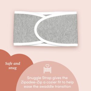 SleepingBaby Zipadee-Zip Transition Swaddle and Snuggle Strap Bundle - Baby Swaddling Blanket with Zipper - Wearable Blanket - Goodnight Moon, Small (4-8 Month)