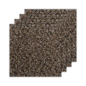 smart squares in a snap premium made in the usa carpet tiles 18x18 inch, soft padded, seamless appearance, peel and stick for easy diy installation (10 tiles - 22.5 sq ft, 383 rustic charm)