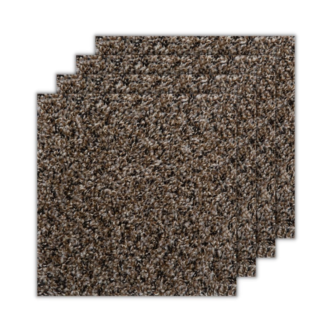 Smart Squares in A Snap Premium Made in The USA Carpet Tiles 18x18 Inch, Soft Padded, Seamless Appearance, Peel and Stick for Easy DIY Installation (10 Tiles - 22.5 Sq Ft, 383 Rustic Charm)