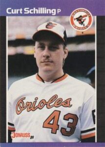 baseball mlb 1989 donruss #635 curt schilling #635 dp nm rc rookie orioles