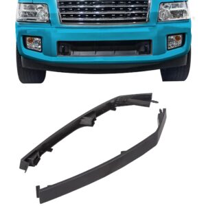 ecotric bumper filler headlight molding trim compatible with 2004-2015 nissan armada titan infiniti qx56 replacement for 622357s300 622347s300 ni1088106 lower headlamp retainer left & right