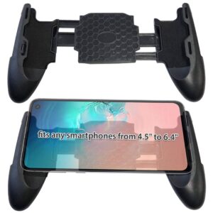 Mobile Joystick Controller Grip Case for Smartphones, Mobile Phone Gaming Grip with Joystick, Controller Holder Ergonomic Design (Black Type 01)