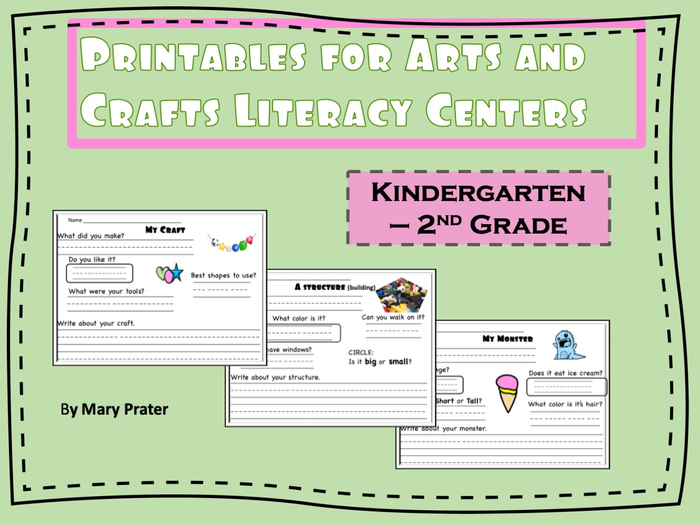 Arts and Crafts Literacy Centers