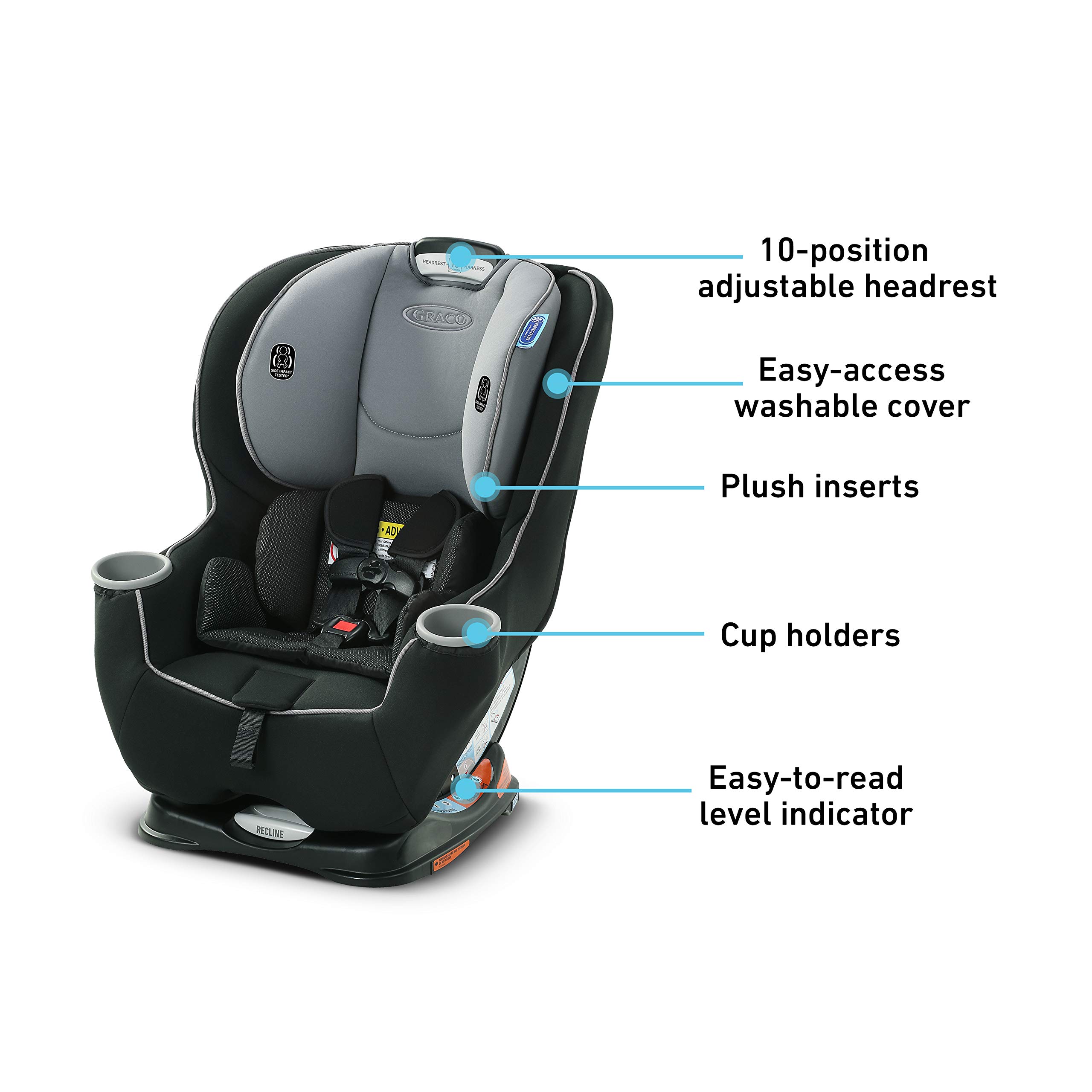 Graco Sequence 65 Convertible Car Seat, Codey , 22.13x19.25x25.16 Inch (Pack of 1)