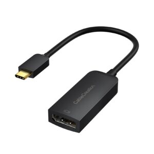 cablecreation usb c to displayport 8k adapter, 40g type c to display port,usb-c to dp 1.4 [8k@60hz, 4k@144hz] hdr, thunderbolt 4/3 compatible with valve index, macbook, iphone 15, xps, oculus rift s