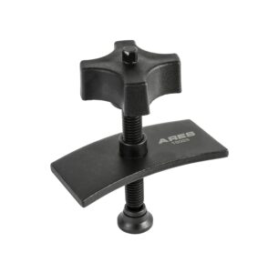 ares 18028 - heavy duty brake pad spreader - built-in comfort tightening knob - heavy-duty steel construction - solid steel swivel joint for precise and even compression