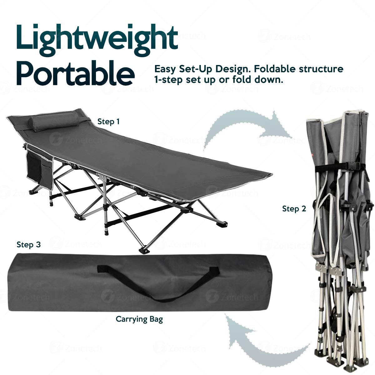 Zone Tech Camping Cot (1)