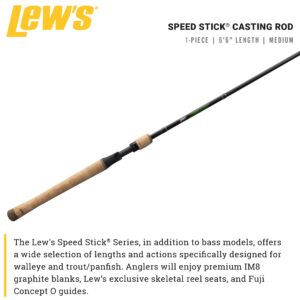 Lew's Speed Stick 6'6"-1 Medium/Moderate Casting Rod