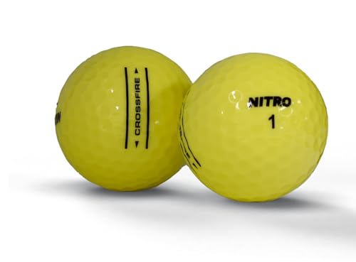 Nitro Crossfire 45 Golf Balls, 45- Pack - Yellow