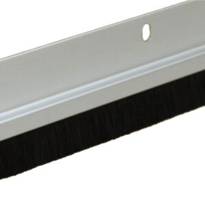 Clear Anodized Aluminum with 3/4" Black Brush Door Sweep (4 FT)