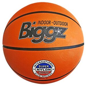 Biggz (6 Pack) Official Size 7 Premium Rubber Basketballs - Bulk Wholesale with Pump