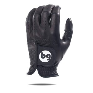 bg bender golf glove | wear on left | (black, mens small)