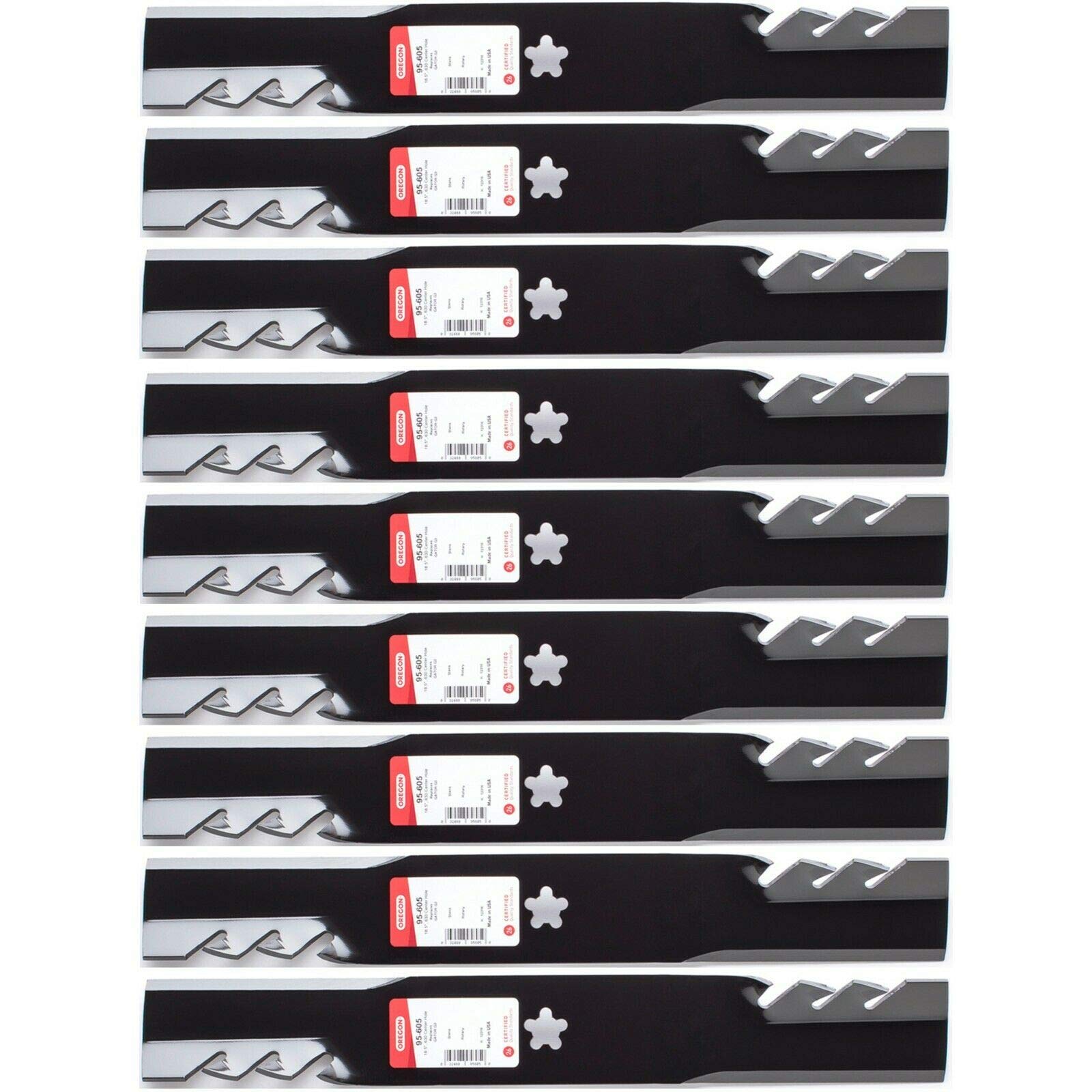 9PK Oregon 95-605 Gator G3 Blades for 54" Husqvarna YTH24V54