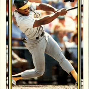 1992 Topps #560 Rickey Henderson Oakland Athletics NM-MT MLB Baseball