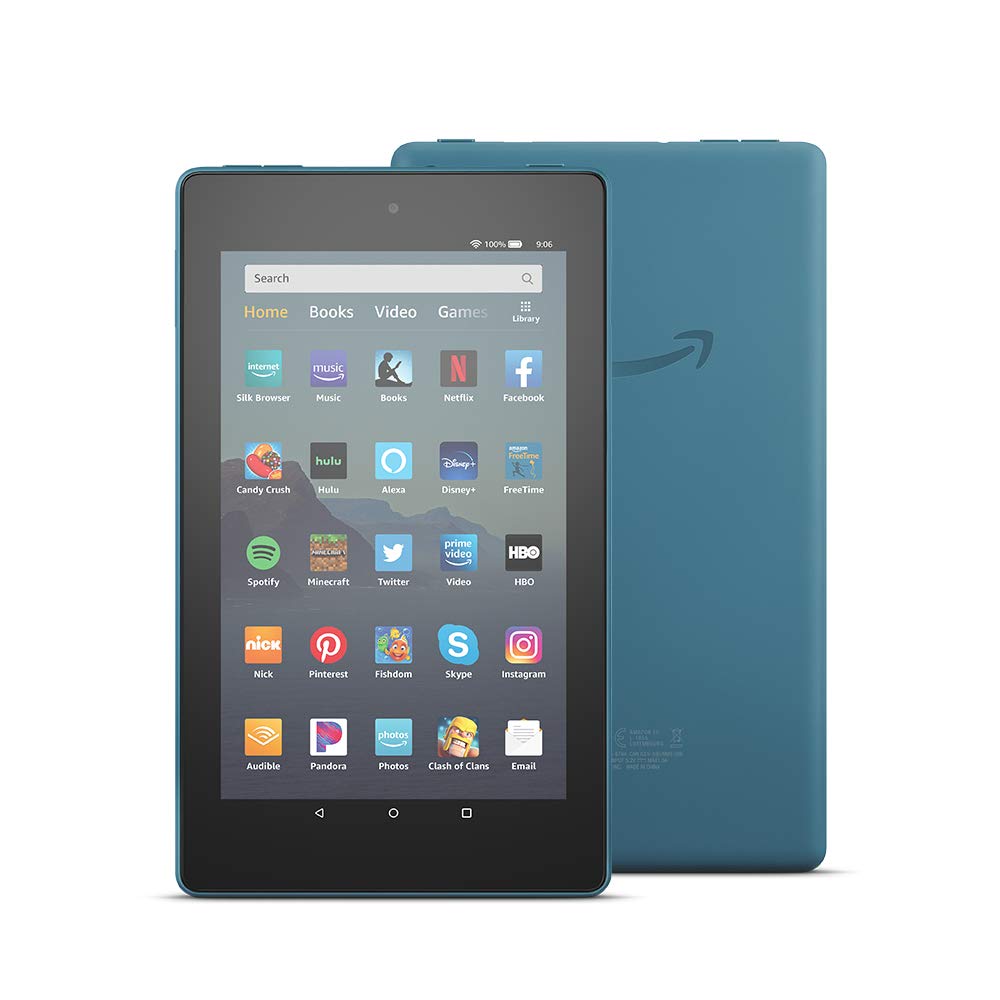 Fire 7 Tablet (7" display, 16 GB) - Twilight Blue + Kindle Unlimited (with auto-renewal)