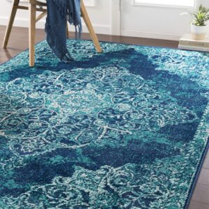 artistic weavers zephyrus area rug 5'3" x 7'9", teal/blue
