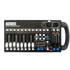 DMX Controller,192 CH DMX 512 Controller Lighting for Stage Lights, Dj Lights, Par Lights, Moving Head Lights, Pubs, Disco