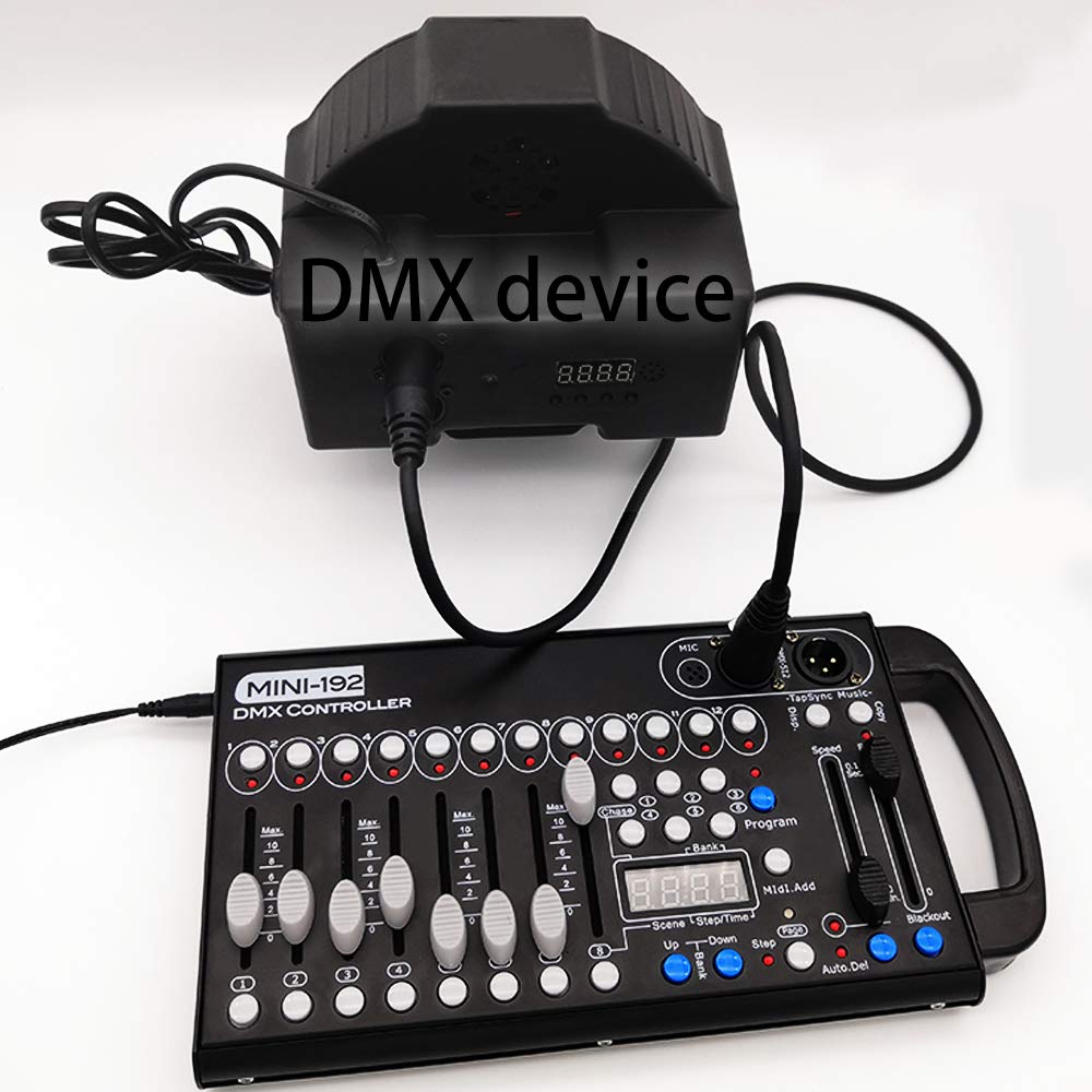 DMX Controller,192 CH DMX 512 Controller Lighting for Stage Lights, Dj Lights, Par Lights, Moving Head Lights, Pubs, Disco