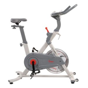 sunny health & fitness belt drive pro lite indoor cycling exercise bike - sf-b1970 silver