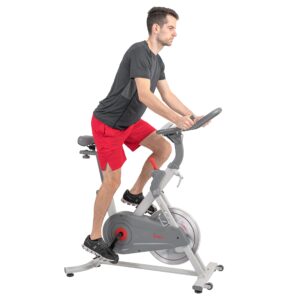 Sunny Health & Fitness Belt Drive Pro Lite Indoor Cycling Exercise Bike - SF-B1970 Silver