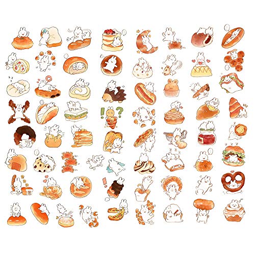 Seasonstorm Cute Bunny Bread Precut Anti-UV Decoration Notebook Planner Stickers Scrapbooking Diary Sticky Paper Flakes (PK408)