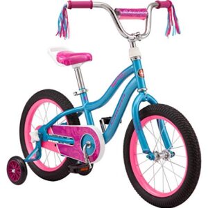 Schwinn Hopscotch Quick Build Kids Bike, 16-Inch Wheels, Smart Start Steel Frame, Easy Tool-Free Assembly, Teal