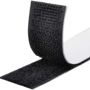 Double-Sided self-Adhesive Tape, 26Feet Extra Strong Double-Sided Adhesive with Fastener 0.8inch Wide self-Adhesive Adhesive pad with Loop Tape and Hook Tape (Black)