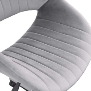 ovios Cute Desk Chair,Plush Velvet Office Chair for Home or Office,Modern,Comfortble,Nice Task Chair for Computer Desk. (Golden-Grey)