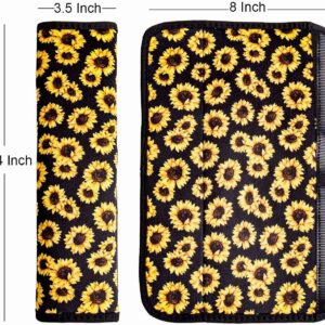 FOR U DESIGNS 2 PCS Auto Seat Belt Cover Sunflower Shoulder Seatbelt Pad for Adults Youth Kids Toddlers, for Car, Truck, SUV, Airplane, Backpack Straps