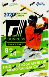 2020 panini donruss baseball hobby box (24 pks/bx)