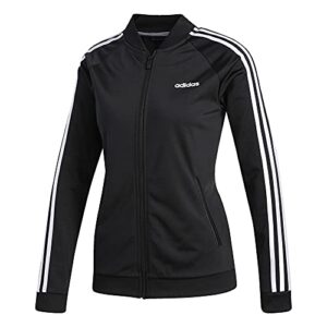 adidas dazzle tricot track jacket (small, black/white)