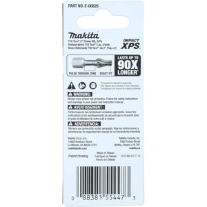 Makita E-00826 Impact XPS™ T10 Torx 2" Power Bit, 3/pk