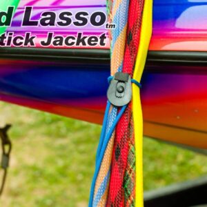 Orin Briant Fishing Lasso by Stick Jacket - Comes in Short or Long; Manage your fishing gear, bundle rods, pair two piece rods, secure rod covers, tangle free cables, extension cords and rope. (Short)