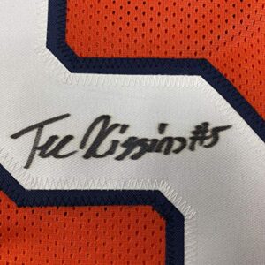 Autographed/Signed Tee Higgins Clemson Orange College Football Jersey JSA COA