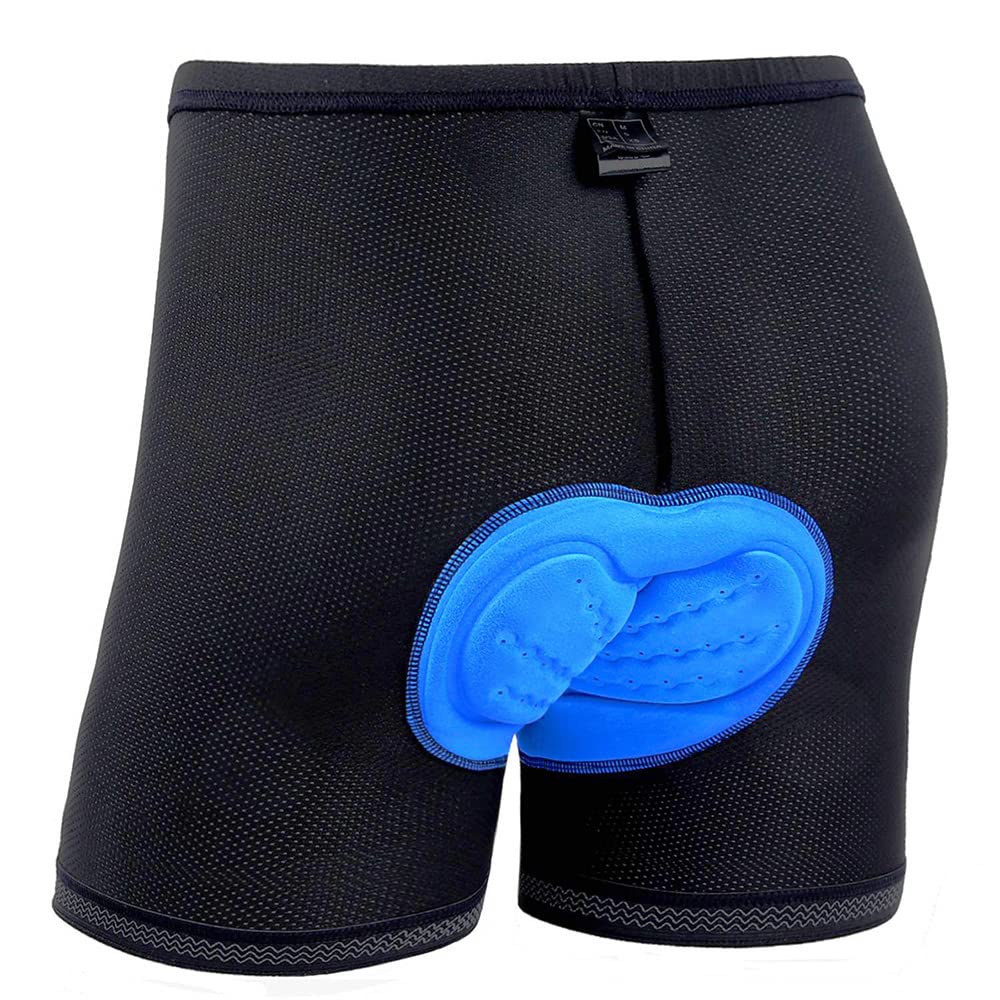 Ohuhu Padded Bike Shorts for Mens 3D Padded Cycling Bicycle Underwear Black