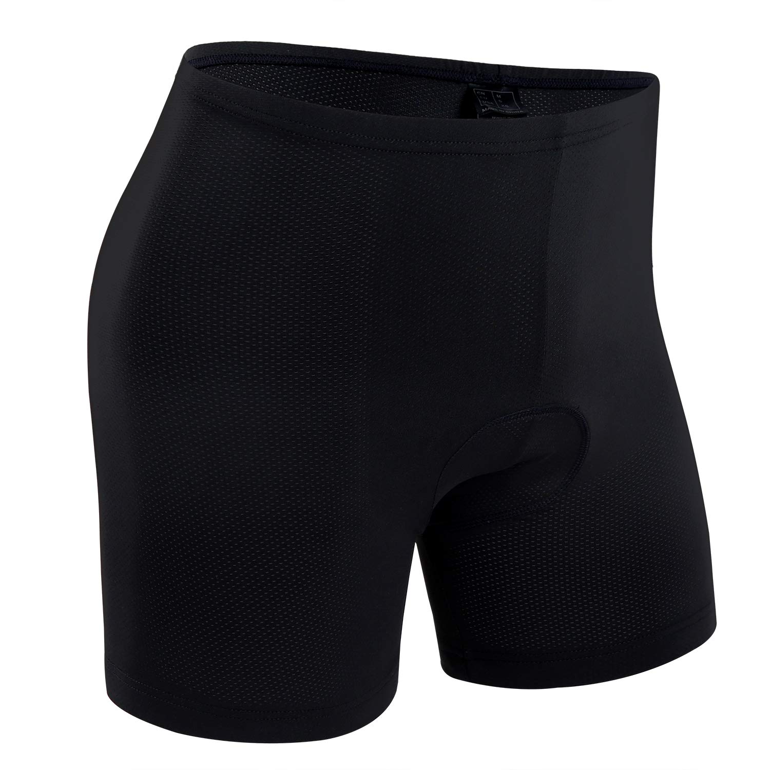 Ohuhu Padded Bike Shorts for Mens 3D Padded Cycling Bicycle Underwear Black