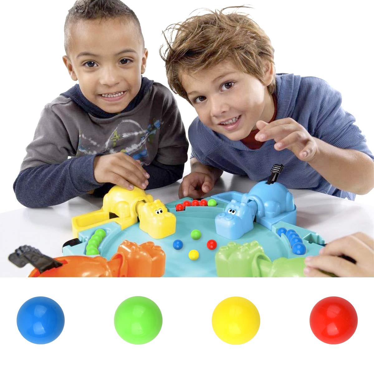 Hotusi 120Pcs Game Replacement Marbles Balls Compatible with Hungry Hungry Hippos