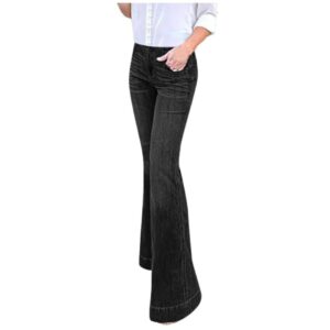bell bottom pants jeans for women high waisted vibrant wide leg bootcut slim denim jeans pants trousers