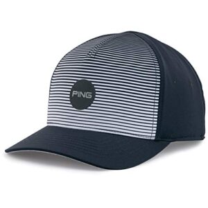 ping golf sport stripe cap hat navy one size adjustable