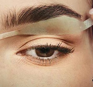 VEGAN Andmetics Brow Wax Strips for Thicker & Fuller Brows - Eyebrows - Hair Removal with Aloe Vera, 8 STRIPS + 4 CALMING WIPES - Patented Strips