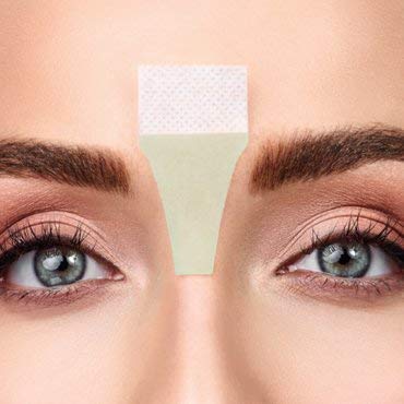 VEGAN Andmetics Brow Wax Strips for Thicker & Fuller Brows - Eyebrows - Hair Removal with Aloe Vera, 8 STRIPS + 4 CALMING WIPES - Patented Strips