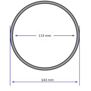 intulon Portable A/C AC Air Conditioner Exhaust Hose Coupler/Coupling - Omnidirectional Clockwise Counterclockwise Bi-directional 5CPL (5 inch)