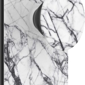 PopSockets Phone Wallet with Expanding Phone Grip, Phone Card Holder, Graphic PopWallet - Dove Marble