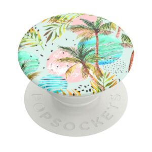 popsockets phone grip with expanding kickstand, plant pattern popgrip - waikiki daze